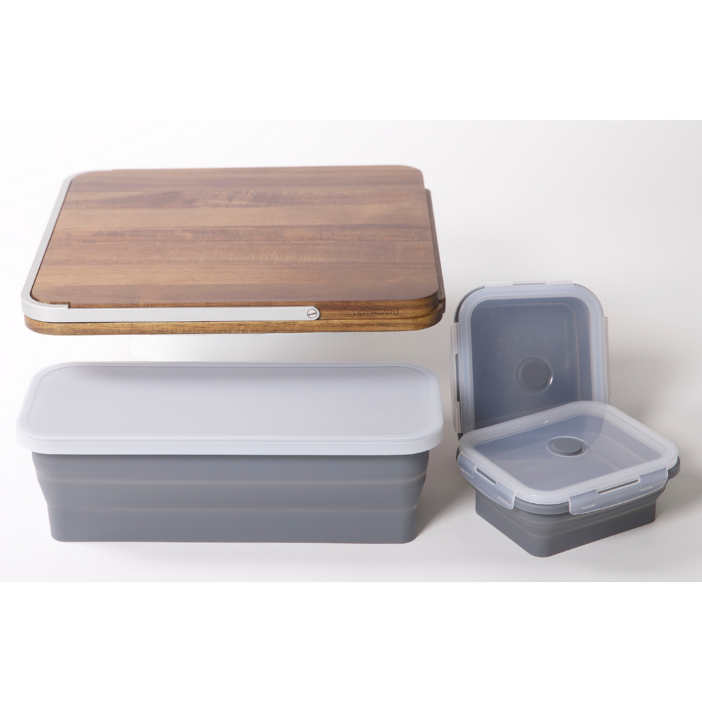 TidyBoard Bundle: (8) Small Containers With Lids - Grey - 176