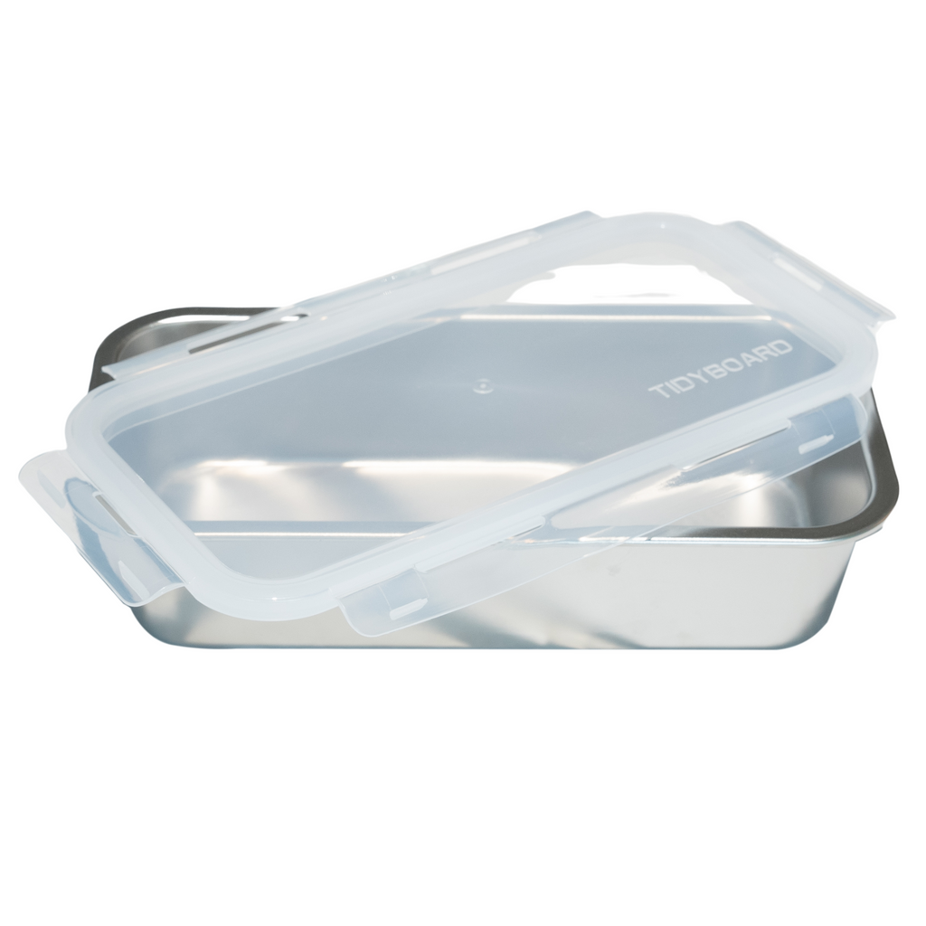 Metal Container with Lid, 2-Pack