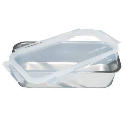 Bundle: 4-Pack Metal Containers with Lids