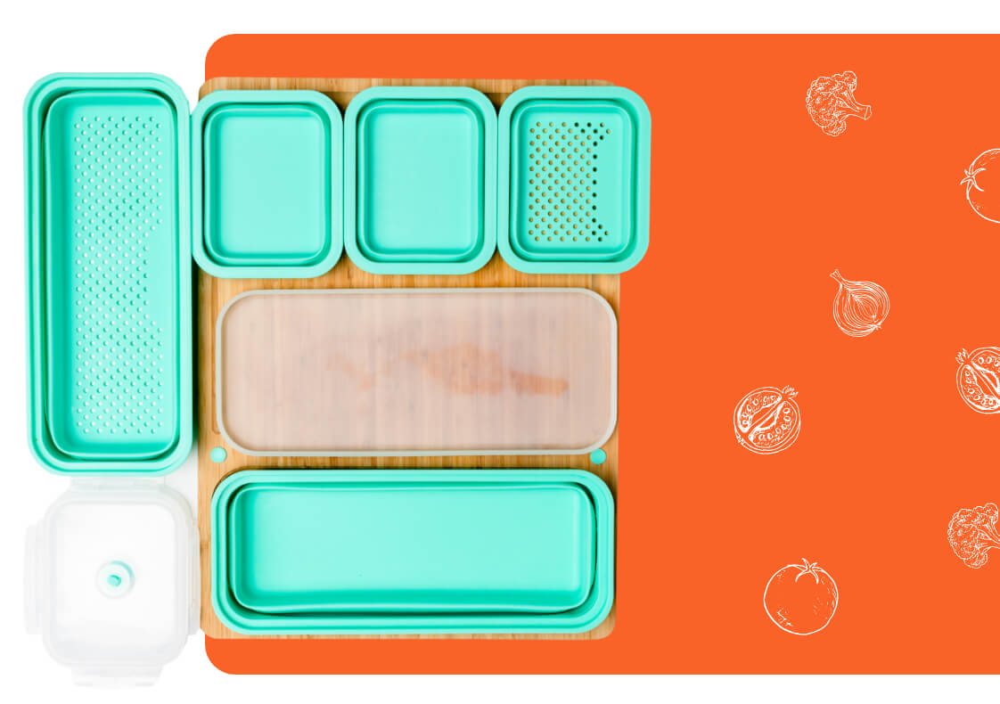 TidyBoard TIDYBOARD Meal Prep System - Aqua - 353 requests